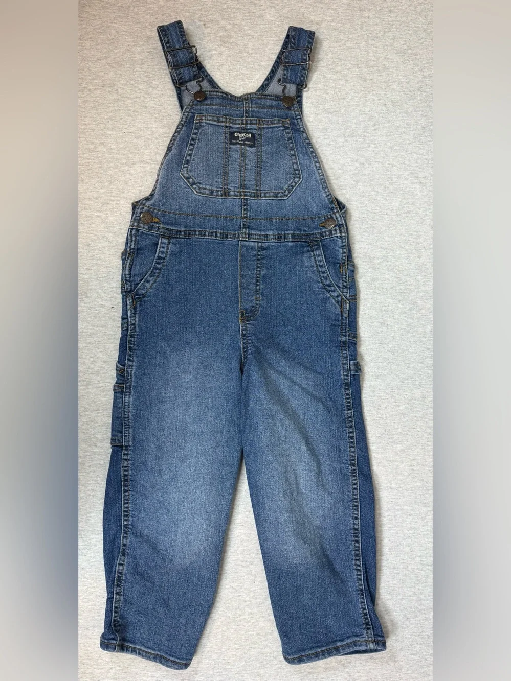OshKosh B’gosh Denim Overalls Boys Blue Classic 5T